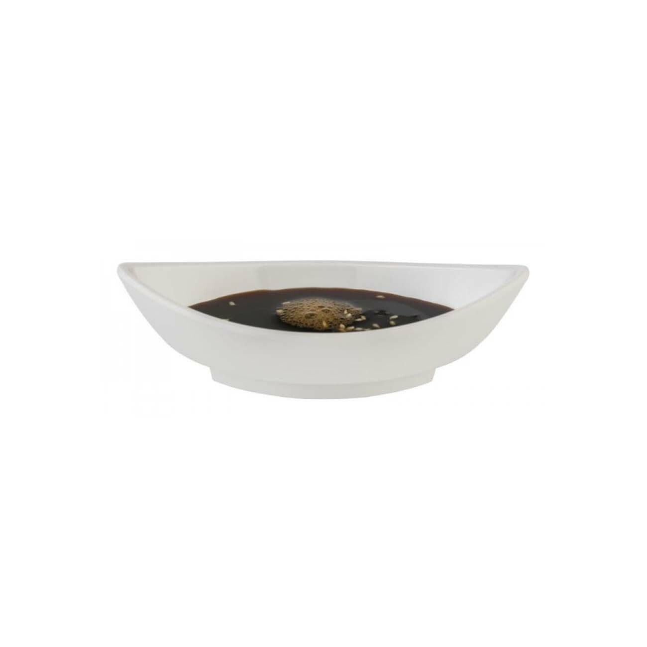 Skål - MINI - for dipper 125x55x(h)40 mm, 60 ml, hvit - for Storkjøkken - XL - Storkjøkken