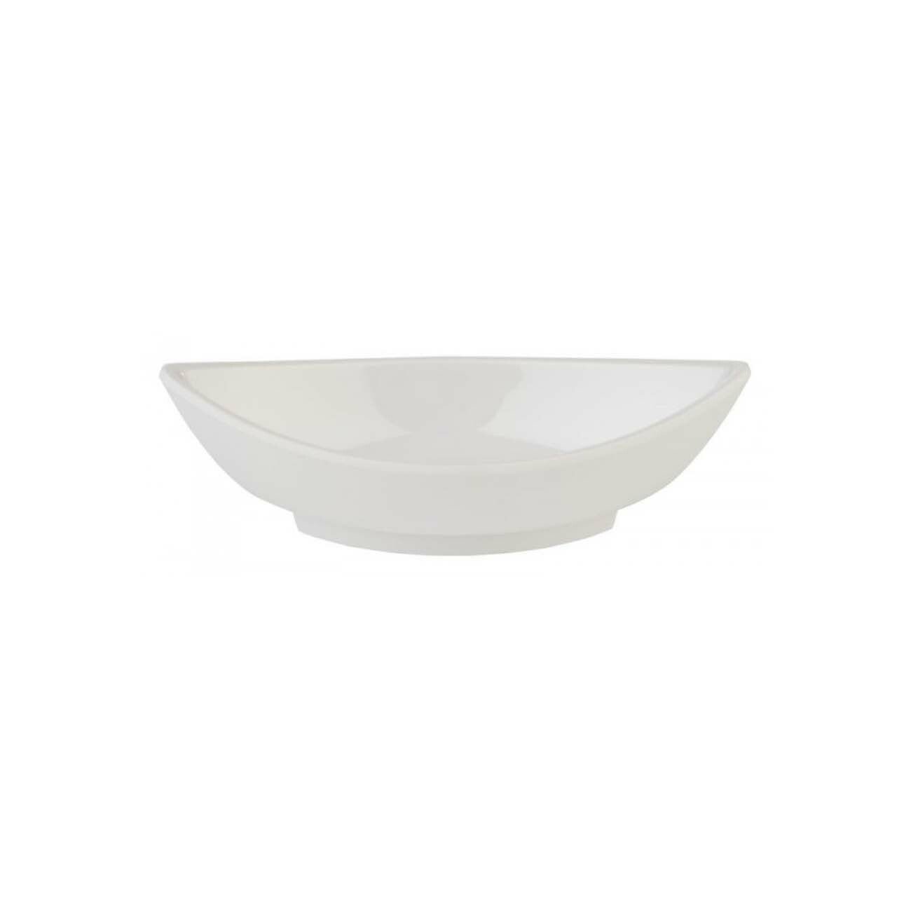 Skål - MINI - for dipper 125x55x(h)40 mm, 60 ml, hvit - for Storkjøkken - XL - Storkjøkken
