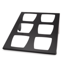 Skiatos svart buffetdisplay for 6 skåler, 500 x 745 x 330 mm - for Storkjøkken - XL - Storkjøkken