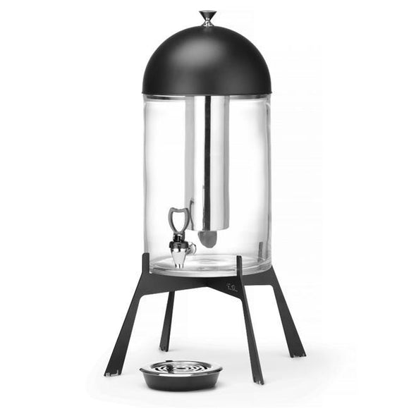 Skiatos svart drikkedispenser, 7 l, 345 x 345 x H:570 mm - for Storkjøkken - XL - Storkjøkken