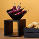 Skråstilt skål laget av melamin, svart, 233 x (h) 125 mm - for Storkjøkken - XL - Storkjøkken