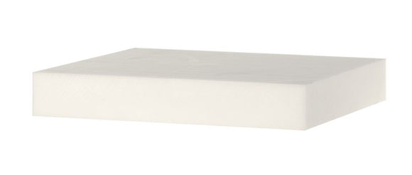 Slakterblokk / SkjæreklossHDPE, Block, White, 500x400X (H) 80mm - for Storkjøkken - XL - Storkjøkken