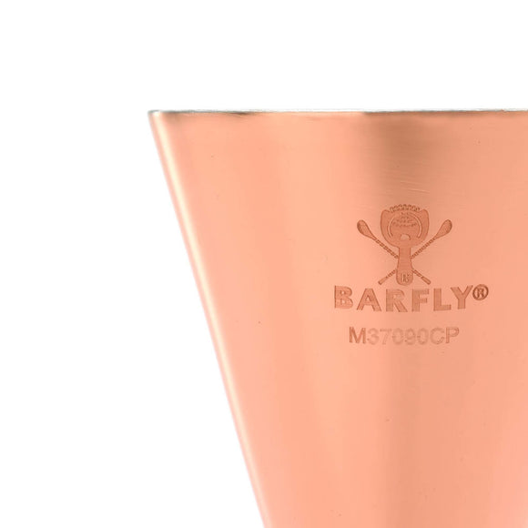Slim Style jigger, kobberbelagt med rustfritt stålbånd, 2 oz., Barfly - for Storkjøkken - XL - Storkjøkken
