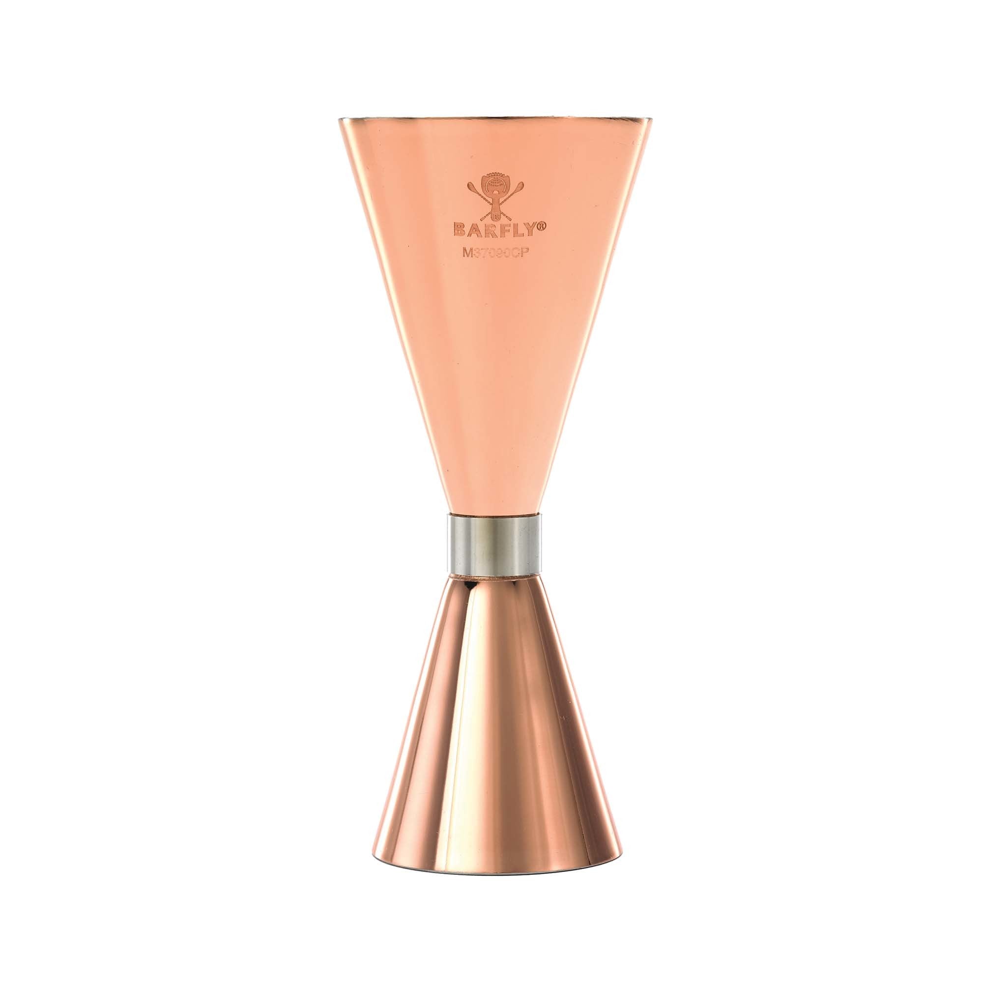 Slim Style jigger, kobberbelagt med rustfritt stålbånd, 2 oz., Barfly - for Storkjøkken - XL - Storkjøkken