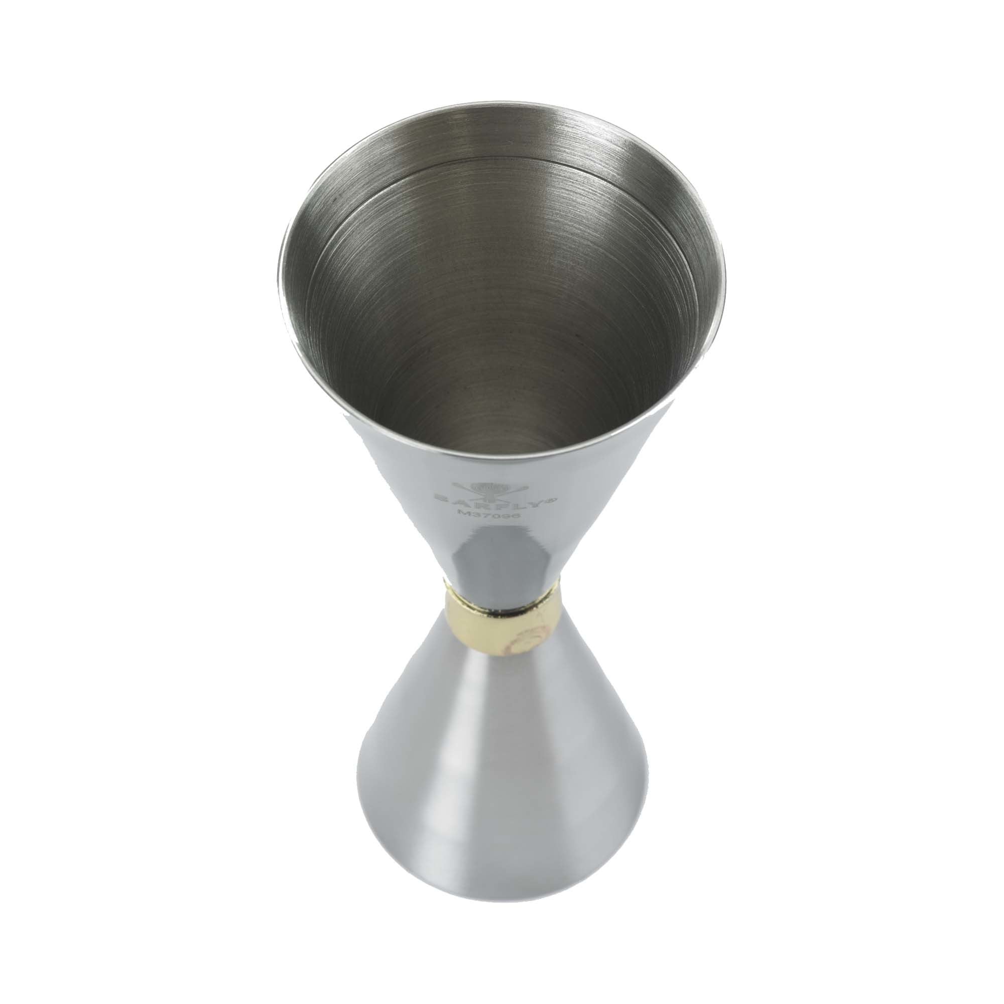 Slim Style jigger, rustfritt stål med gullbånd, 2 oz., Barfly - for Storkjøkken - XL - Storkjøkken
