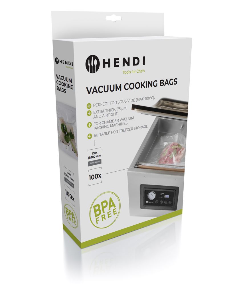 Sous - Vide kokeposer for vakuumpakkemaskiner., 50 stk., 400x400mm - for Storkjøkken - XL - Storkjøkken