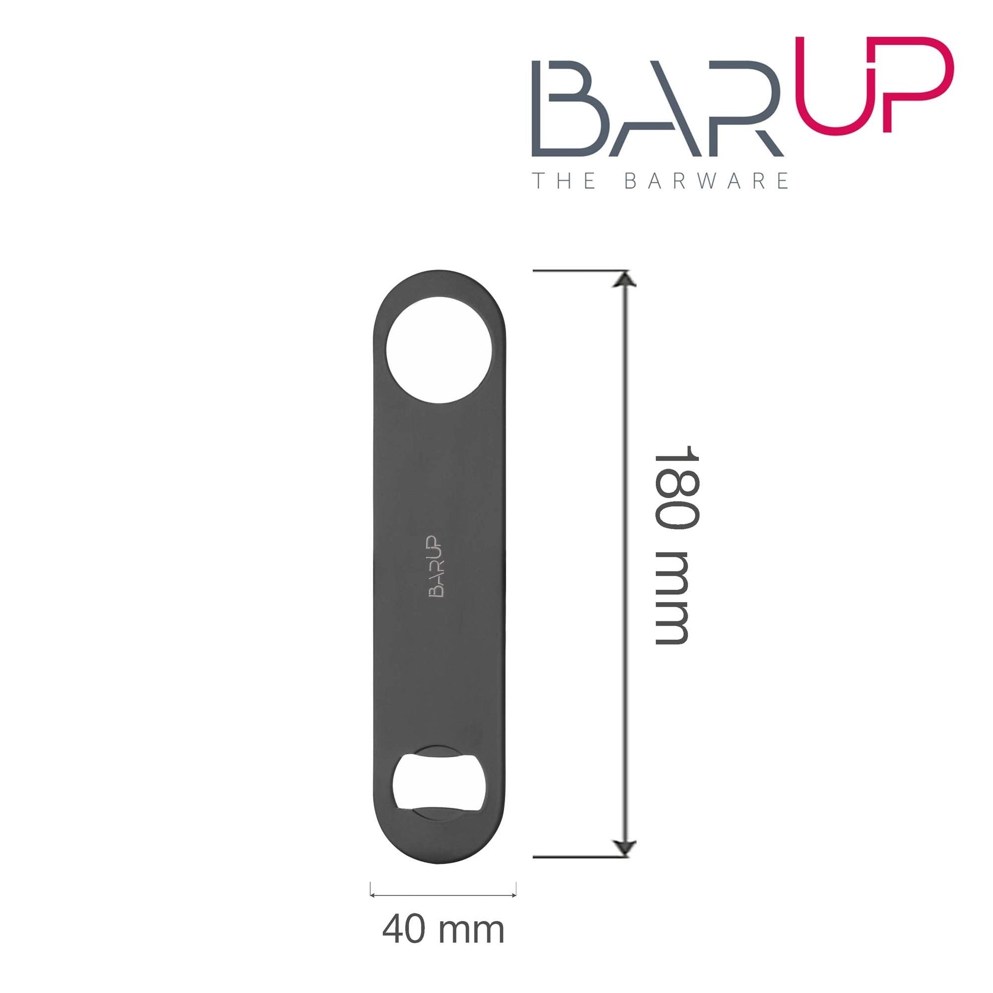 Stangblad, Bar up, Svart, 180x40x(H)2mm - for Storkjøkken - XL - Storkjøkken