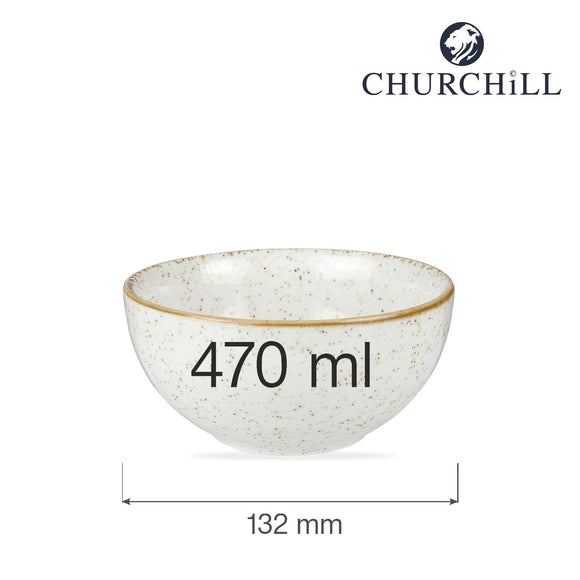 Steinstøpt bygg hvit suppeskål, 132x63mm, Min. kjøp: 6 - for Storkjøkken - XL - Storkjøkken