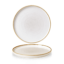 Steinstøpt bygg hvitvegget tallerken, 260x(h)20mm, Min. kjøp: 6 - for Storkjøkken - XL - Storkjøkken