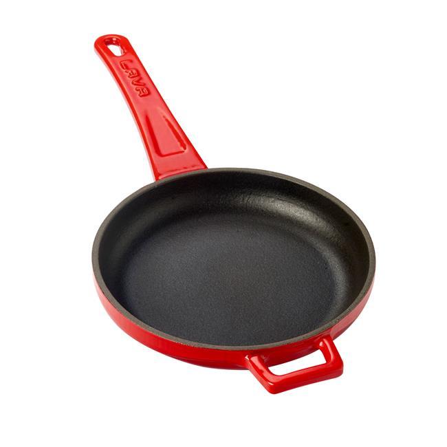 Stekepanne i støpejern, integrert med metallhåndtak () 16 cm, 400 ml - for Storkjøkken - XL - Storkjøkken