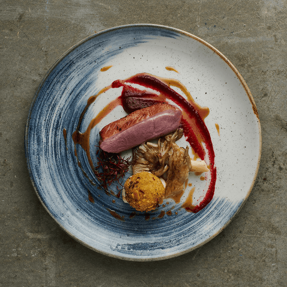 Stonecast Accents Blåbær coupé - tallerken, 288 mm - for Storkjøkken - XL - Storkjøkken