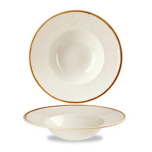 Stonecast Barley White bolle med bred kant, 240 mm, Min. kjøp: 6 - for Storkjøkken - XL - Storkjøkken
