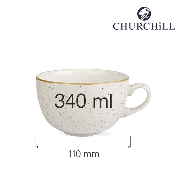 Stonecast Barley White cappuccinokopp, 340 ml, Min. kjøp: 6 - for Storkjøkken - XL - Storkjøkken