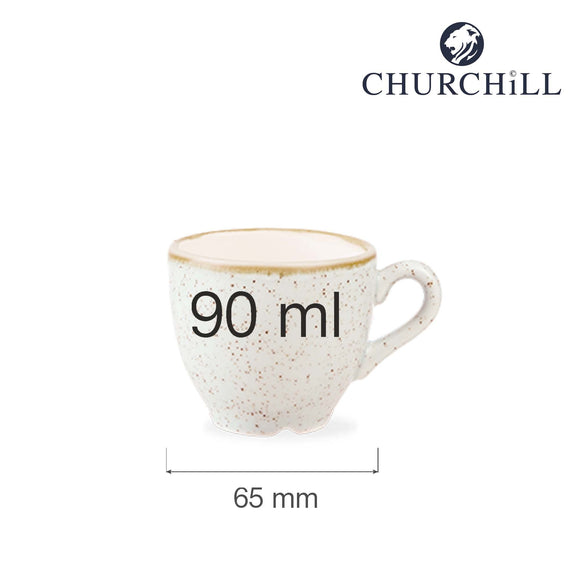 Stonecast Barley White espressokopp, 100 ml, Min. kjøp: 6 - for Storkjøkken - XL - Storkjøkken