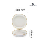 Stonecast Barley White økologisk tallerken med dyp kant, 200 mm, Min. kjøp: 6 - for Storkjøkken - XL - Storkjøkken