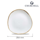 Stonecast Barley White rund sporplate, 264 mm, Min. kjøp: 6 - for Storkjøkken - XL - Storkjøkken