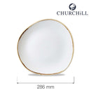 Stonecast Barley White rund sporplate, 286 mm, Min. kjøp: 6 - for Storkjøkken - XL - Storkjøkken