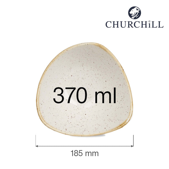 Stonecast Barley White trekantet bolle, 185 mm, Min. kjøp: 6 - for Storkjøkken - XL - Storkjøkken