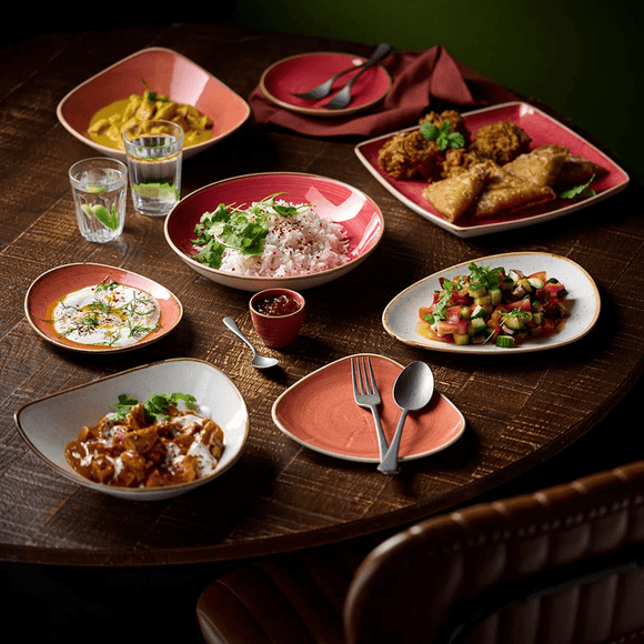 Stonecast Barley White trekantet bolle, 235 mm, Min. kjøp: 6 - for Storkjøkken - XL - Storkjøkken