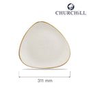 Stonecast Barley White trekantet tallerken, 311 mm, Min. kjøp: 6 - for Storkjøkken - XL - Storkjøkken