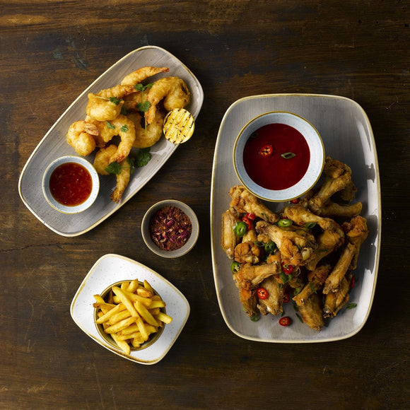 Stonecast Duck Egg avlang tallerken, 295 mm, Min. kjøp: 6 - for Storkjøkken - XL - Storkjøkken