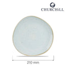 Stonecast Duck Egg rund sporplate, 210 mm, Min. kjøp: 6 - for Storkjøkken - XL - Storkjøkken