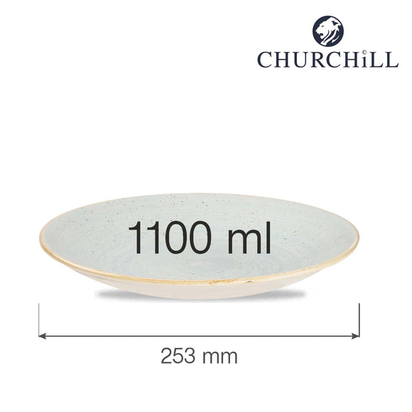 Stonecast Duck Egg rund sporskål, 253 mm, Min. kjøp: 6 - for Storkjøkken - XL - Storkjøkken