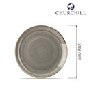 Stonecast Grå coupéplate, 288 mm, Min. kjøp: 6 - for Storkjøkken - XL - Storkjøkken