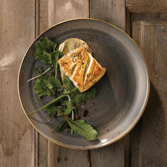 Stonecast Grå coupéplate, 288 mm, Min. kjøp: 6 - for Storkjøkken - XL - Storkjøkken