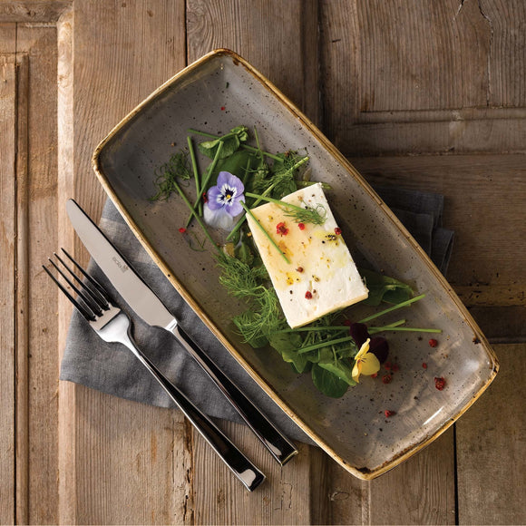 Stonecast Grå rund sporplate, 264 mm, Min. kjøp: 6 - for Storkjøkken - XL - Storkjøkken