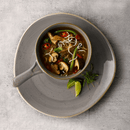 Stonecast Grå rund sporplate, 264 mm, Min. kjøp: 6 - for Storkjøkken - XL - Storkjøkken