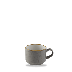 Stonecast Grå stabelkopp, 220 ml, Min. kjøp: 6 - for Storkjøkken - XL - Storkjøkken