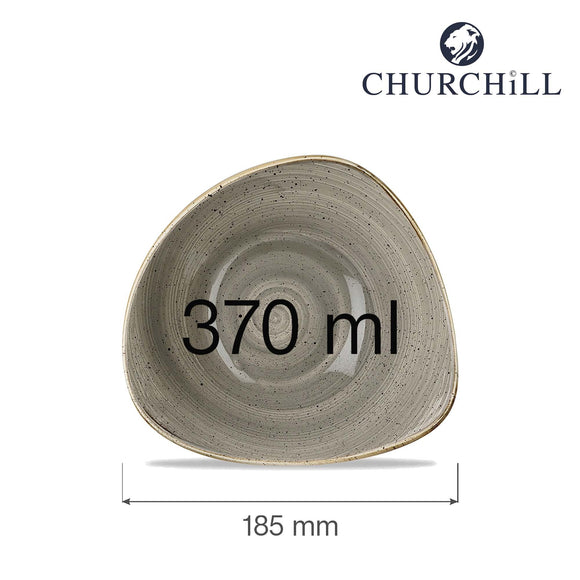 Stonecast grå trekantet skål, 185 mm, Min. kjøp: 6 - for Storkjøkken - XL - Storkjøkken