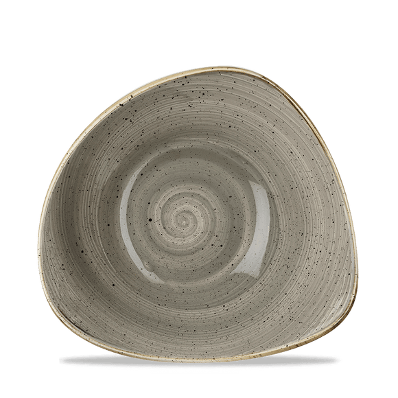 Stonecast Grå trekantet skål, 235 mm, Min. kjøp: 6 - for Storkjøkken - XL - Storkjøkken