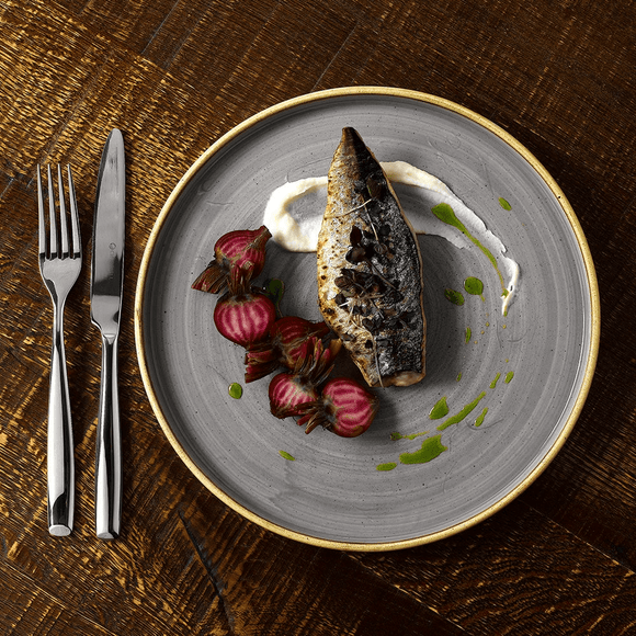 Stonecast gråvegget plate, 210 mm, Min. kjøp: 6 - for Storkjøkken - XL - Storkjøkken