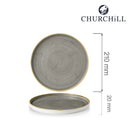 Stonecast gråvegget plate, 210 mm, Min. kjøp: 6 - for Storkjøkken - XL - Storkjøkken