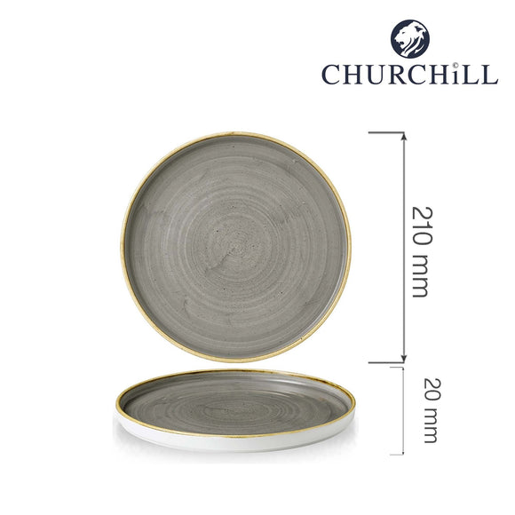 Stonecast gråvegget plate, 210 mm, Min. kjøp: 6 - for Storkjøkken - XL - Storkjøkken