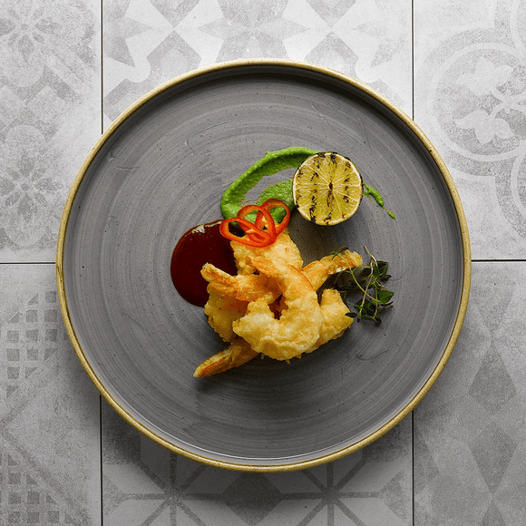 Stonecast gråvegget plate, 210 mm, Min. kjøp: 6 - for Storkjøkken - XL - Storkjøkken