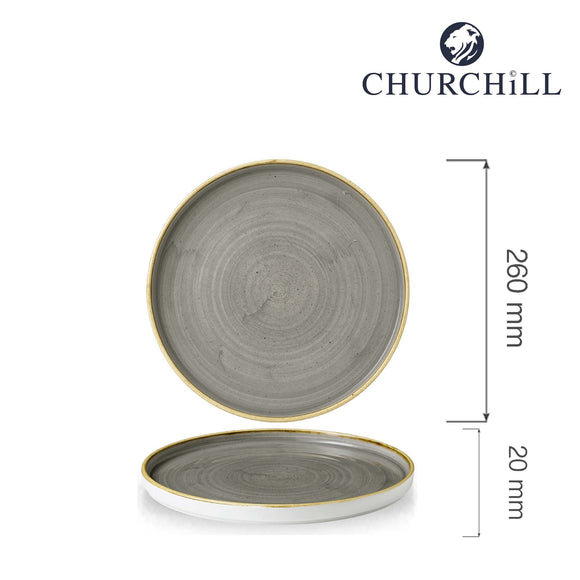 Stonecast gråvegget plate, 260 mm, Min. kjøp: 6 - for Storkjøkken - XL - Storkjøkken