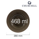 Stonecast Patina Iron Black bred kantbolle, 280 mm, Min. kjøp: 12 - for Storkjøkken - XL - Storkjøkken