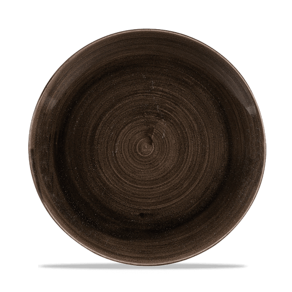 Stonecast Patina Iron Black grunn coupe - plate, 260 mm, Min. kjøp: 12 - for Storkjøkken - XL - Storkjøkken