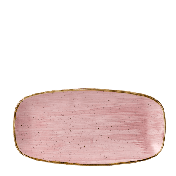 Stonecast Petal Pink kokketallerken i avlang farge, 298x153mm, Min. kjøp: 6 - for Storkjøkken - XL - Storkjøkken