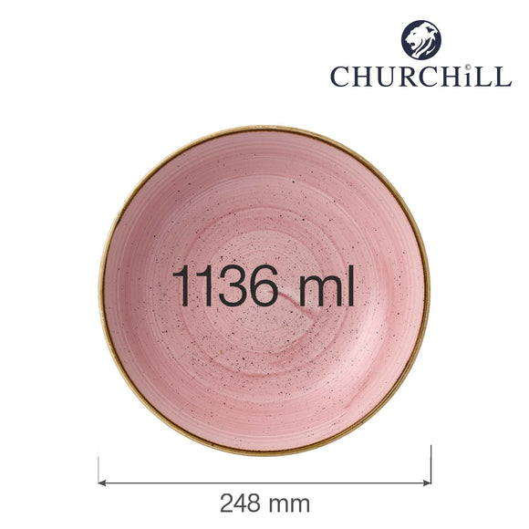 Stonecast Petal Pink kupéskål, 248 mm, Min. kjøp: 6 - for Storkjøkken - XL - Storkjøkken