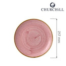 Stonecast Petal Pink kupétallerken, 217 mm, Min. kjøp: 6 - for Storkjøkken - XL - Storkjøkken