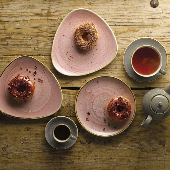 Stonecast Petal Pink trekantet skål, 235 mm, Min. kjøp: 6 - for Storkjøkken - XL - Storkjøkken