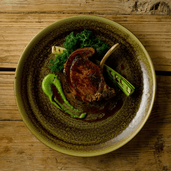 Stonecast Plume Green coupéplate, 288 mm - for Storkjøkken - XL - Storkjøkken