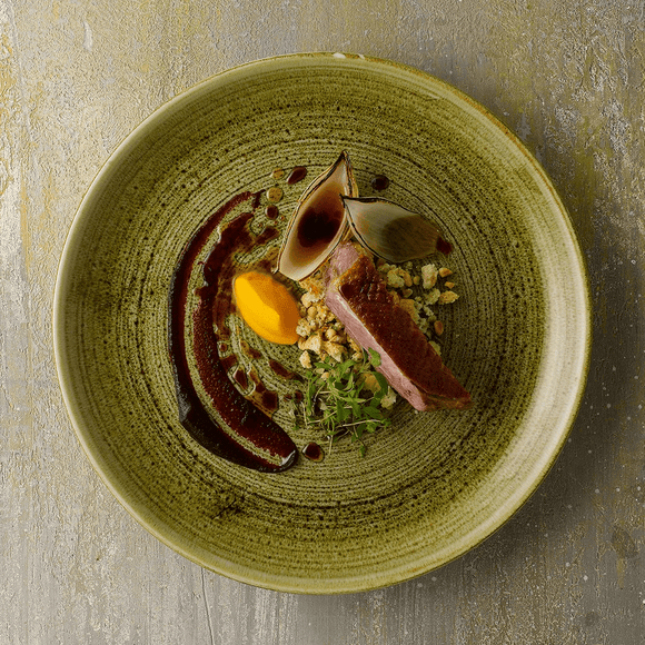 Stonecast Plume Green coupéplate, 288 mm - for Storkjøkken - XL - Storkjøkken