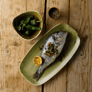 Stonecast Plume Grønn trekantet skål, 153 mm, Min. kjøp: 12 - for Storkjøkken - XL - Storkjøkken