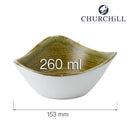 Stonecast Plume Grønn trekantet skål, 153 mm, Min. kjøp: 12 - for Storkjøkken - XL - Storkjøkken