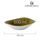 Stonecast Plume Grønn trekantet skål, 235 mm, Min. kjøp: 1 - for Storkjøkken - XL - Storkjøkken